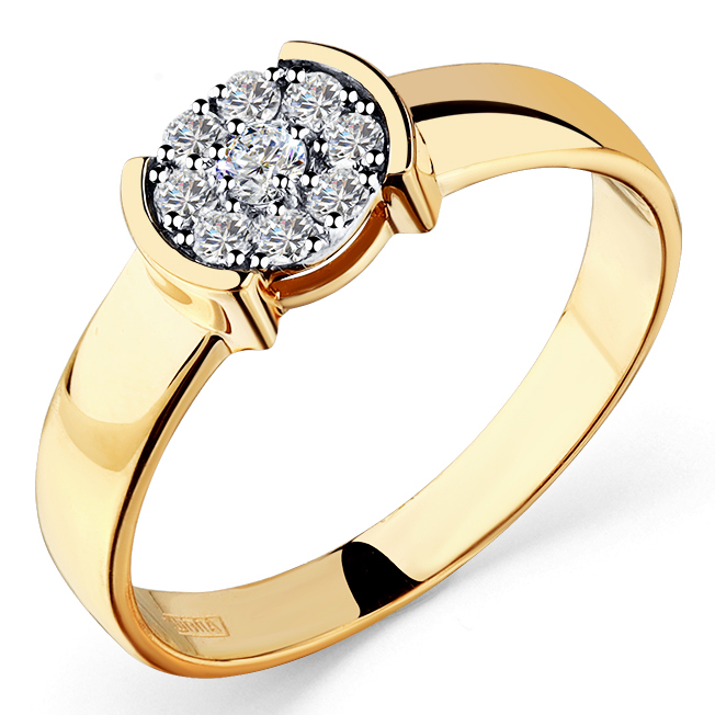 Кольцо, золото, бриллиант, 1-108680-00-00